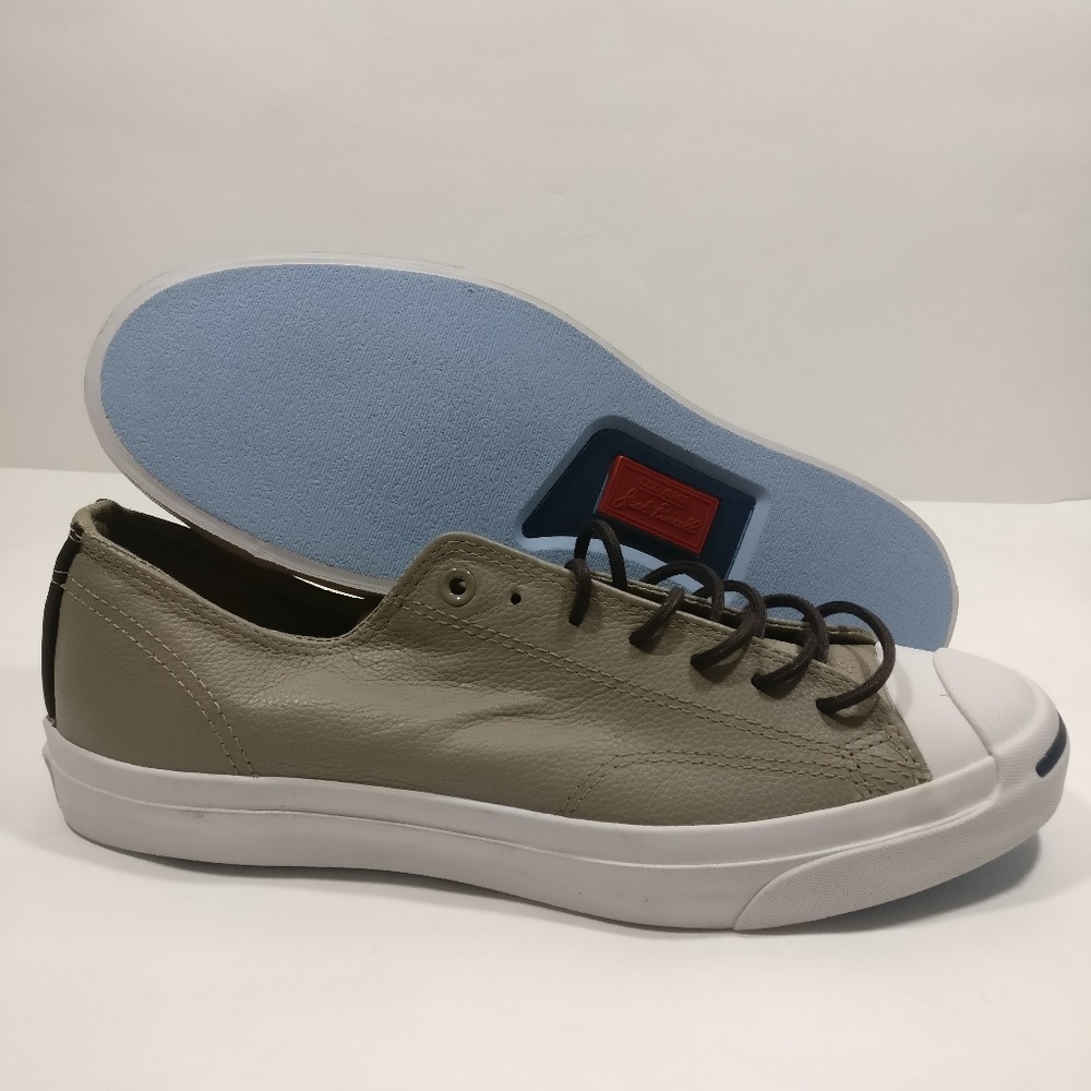 New Converse Jack Purcell Ox Tumbled Leather Shoe